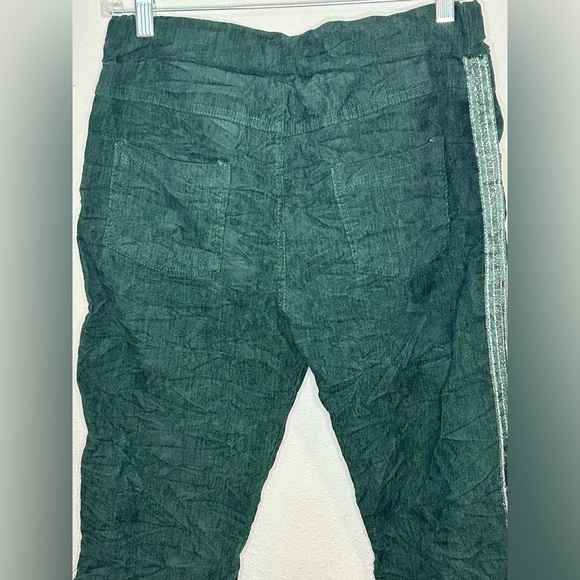 Made in Italy Green Drawstring Jogger Pants - Picture 5 of 6